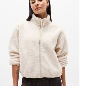 NWT Athleta In The Clouds Sherpa Bone Jacket Sz XP